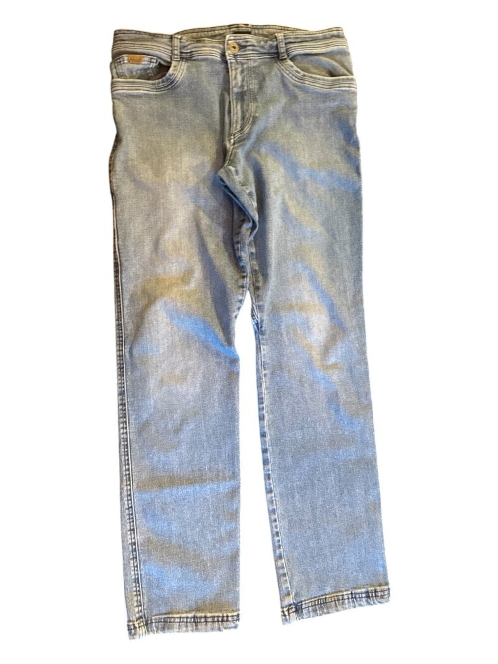 KÜHL Indigo Dye Jeans Men’s 34x31.5 (Tagged 36x34) Blue Outdoor Travel Straight